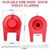 Peryiter Toilet Flapper Replacement Kit Universal Toilet Plug Flapper with