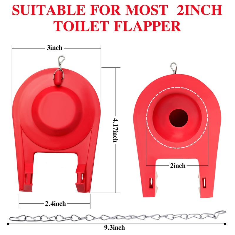 Peryiter Toilet Flapper Replacement Kit Universal Toilet Plug Flapper with
