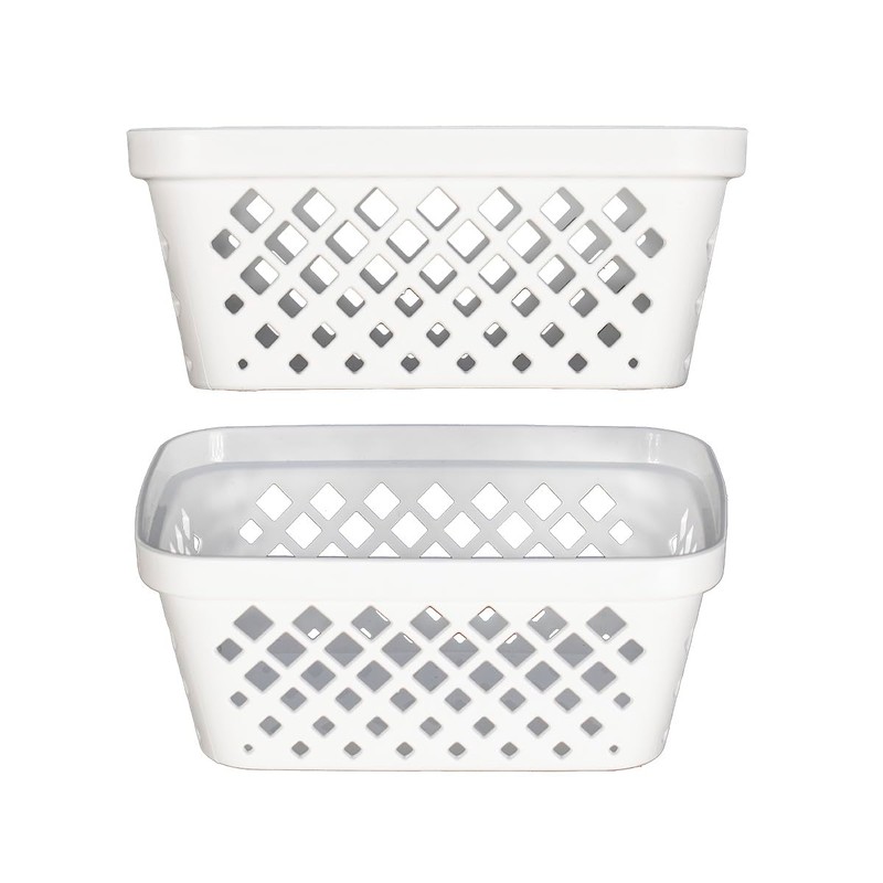 Glad Plastic Storage Basket Set - Multipurpose Drawer Trays, Kitchen