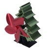5 Blade Heat Powered Stove Fan Adjustable Speed Thermoelectric Fireplace