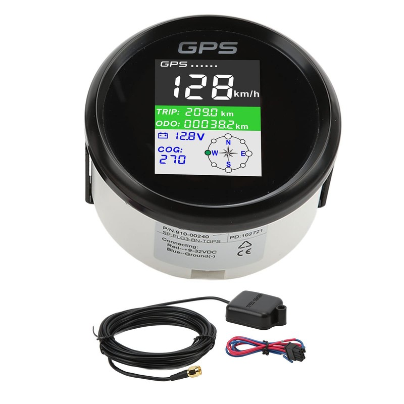 Gps Speedometer, Boat Odometer Universal Motorcycle Speedometer Digital Speedometer 85mm
