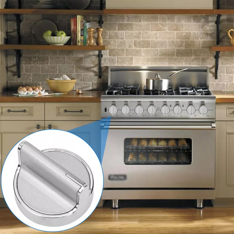 W10594481 5 Pcs W10594481 Stove Knobs Replacements Stainless Steel for