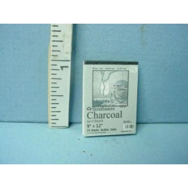 Cindi's Minis Miniature Strathmore Charcoal Pad Cindi's Minis Handcrafted 1/12th Scale