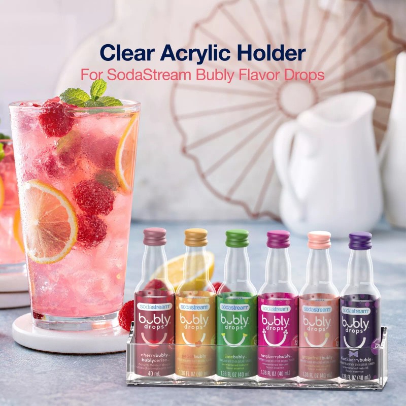 Gevoli Acrylic Holder for SodaStream Bubly Flavor Drops