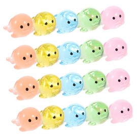 SUPVOX 40pcs Fish Tank Decoration Accessories Aquarium Animal Decor Small Fish Tank Aquarium Decorations Ocean Animal Figurines Micro Landscape Sea Lion Aquatic Mini Figure Resin Colorful