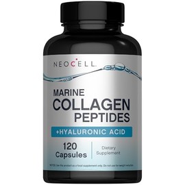 NEOCELL Colágeno Marino + Ácido Hialurónico 2000 mg 120 Cápsulas Suplemento Dietético Soporte para Piel Cabello Uñas y Articulaciones con Colágeno Hidrolizado