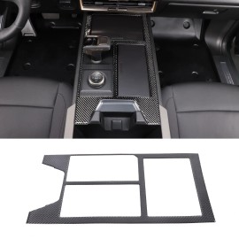 Carworld66 For Hummer EV 2024+ Carbon Fiber Interior Center Control Shift Gear Trim Panel