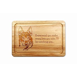 Siberian Husky Wooden Chopping Board 30 x 20 cm