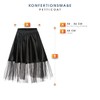 Kostümplanet® Petticoat Black with Elastic Band and Tulle Tutu Petti