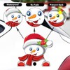 Christmas Snowman Peeking Stickers Christmas Elves Reindeer Car Window Bumper