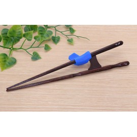Ishida Made in Japan, Orthopedic Chopsticks, Neat Chopsticks for Adults, Right-Handed, Approx. 9.1 inches (23 cm), Blue, Approx. 9.1 x 1.0 x 1.8 inches (23 x 2.5 x 4.5 cm), Holds Chopsticks Neatly