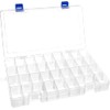 DARUITE Plastic Organizer Box Small Clear Storage Containers with Lid