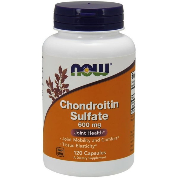 NOW Supplements, Chondroitin Sulfate 600 mg (a Glycosaminoglycan), 120 Capsules