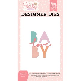 Echo Park Paper Company Baby Love Set die, Pink, Teal, Yellow, Purple, Orange