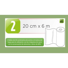 Laica 10009 Vacuum Bag 2 Rolls