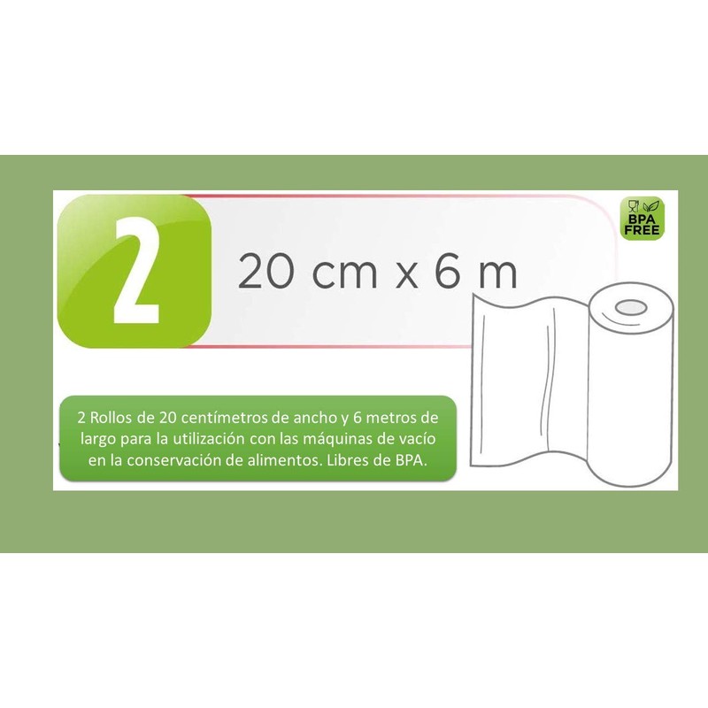 Laica 10009 Vacuum Bag 2 Rolls