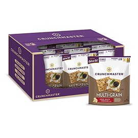 Crunchmaster Multi-Grain Crackers Aged White Cheddar, Gluten Free, 4 Ounce (Pack of 12)