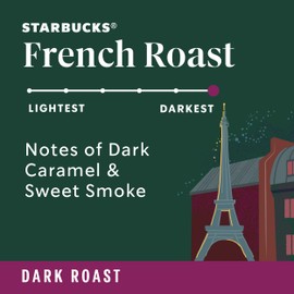 Starbucks Dark Roast Whole Bean Coffee — French — 100% Arabica — 1 bag (28 oz) (Pack of 4)
