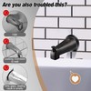 Dreyoo Metal Tub Spout Cover Ring with Foam Gasket, Oil