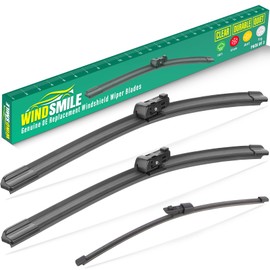 26" 18" 12" Windshield Wiper Blades Replacement for VW Volkswagen Taos 2022 2023 2024 Premium All Weather Front Rear Wipers Set - OEM Quality (Pack of 3)