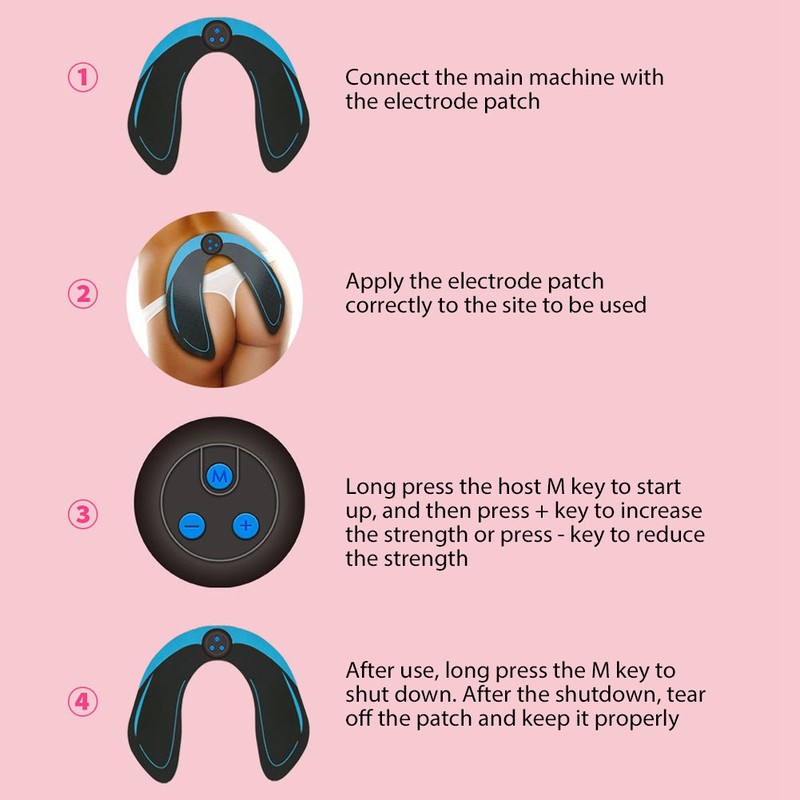 Intelligent EMS Buttock Lifting Massage Machine Hip Muscle Stimulation Massager