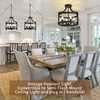 AOLALA Plug in Chandelier Black Farmhouse Pendant Light Fixture, Adjustable