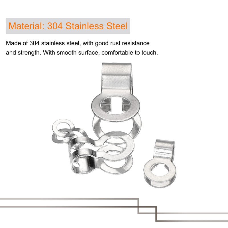 MECCANIXITY Ball Chain Connector, 2.4mm 3mm 4.5mm 6mm Double Ring