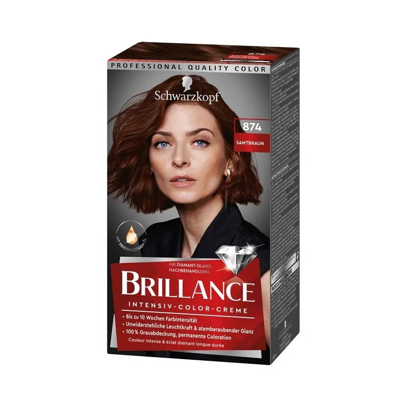 Schwarzkopf Poly Brillance, Velvet Brown 74