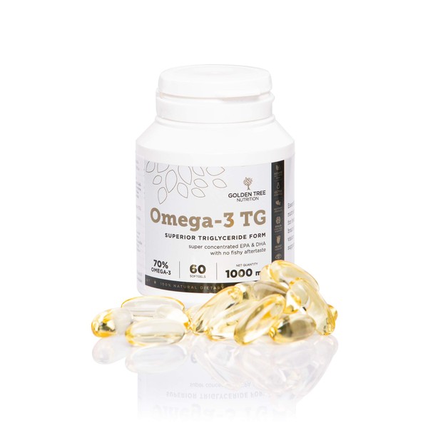 Omega 3 Fish Oils, 2000mg High Concentration of EPA & DHA (400mg) (800mg) | High-Quality Triglyceride Ycerid. (TG) | Most Fish Oil. Effective for Purity | 60 Capsules by Purity and by Third