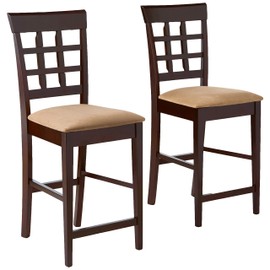 Coaster Home Furnishings CO- Counter Height Stool, 24-Inch, Cappuccino