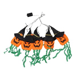 Pumpkin String Lights Clear Pattern Spooky Ambience Battery Powered LED Pumpkin Lights for Party Decoration Family