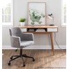 LumiSource Pebble Double Desk, Home Office Desk, Computer Desk with