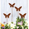 LB H&F Garden Stake, Rust Stake, Patina Rust Figure, Rust