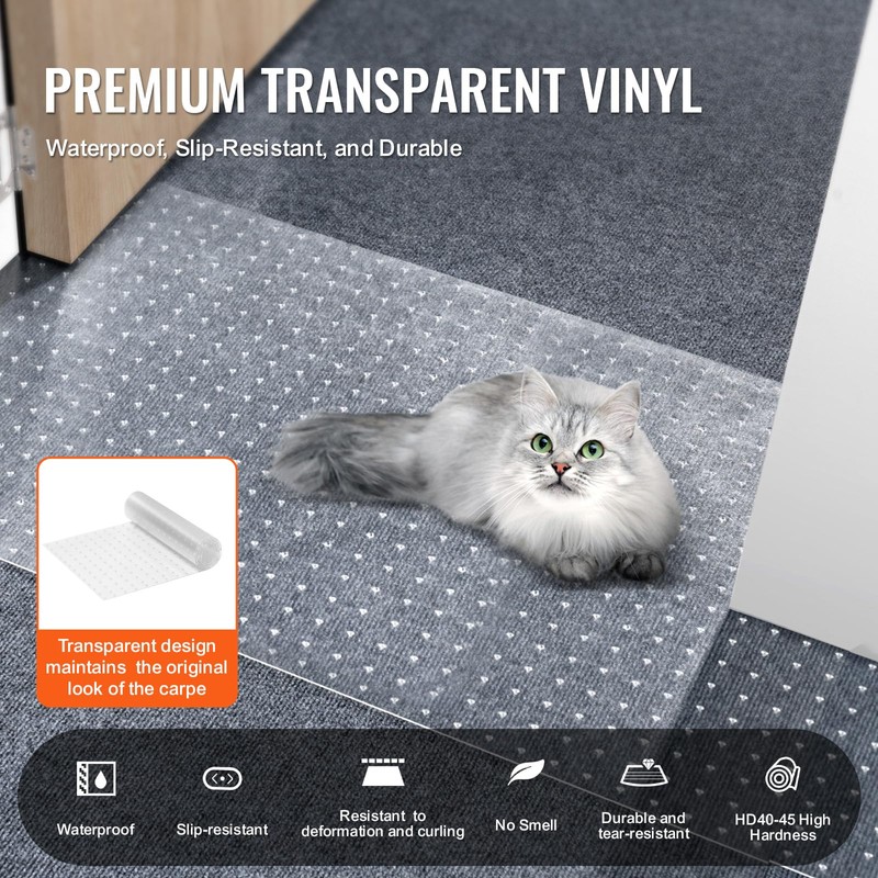 VEVOR Carpet Protector for Pets 2 Pack, 15" x 4'