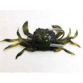 FISHING ADDICT Realistic Crab fishing lure softbait Crazy Crab Green 4.5’’ (120mm) / 33g