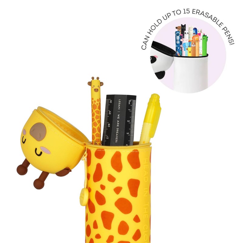 LEGAMI LEGAMI - 2-in-1 Weiche Silikontasche - Kawaii, Giraffe Schultasche,