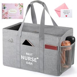 TRSODD Nurses Week Gifts for Women Nurse Appreciation Birthday Gifts for Women Reusable Grocery Bags Foldable 10 Gallon Extra Large Utility Tote Bag
