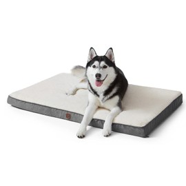 EHEYCIGA Orthopedic Dog Bed for Large/Medium/Small Dogs, Foam Dog Crate Bed Pet Bed with Washable Removable Cover, Durable Dog Pillow/Thick Dog Crate Pad