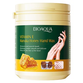 BIOAQUA Manuka Honey Hand Wax Mask Vitamin E Moisturizing Nourish Hydrates Smooth Hands Skin 170g / 6oz