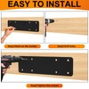 4 Pack 10"x3" Straight Steel Plate,Heavy Duty Flat Mending Plate,Post