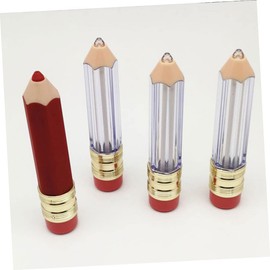VICASKY 3sets 6pcs Refillable Pencil Shape Lip Gloss Tubes Empty Containers Travel Friendly Design for DIY Cosmetics for Lipsticks More 6pcs*3