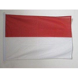 AZ FLAG Indonesia Flag 2' x 3' for Outdoor - Indonesian Flags 90 x 60 cm - Banner 2x3 ft Knitted Polyester with Rings