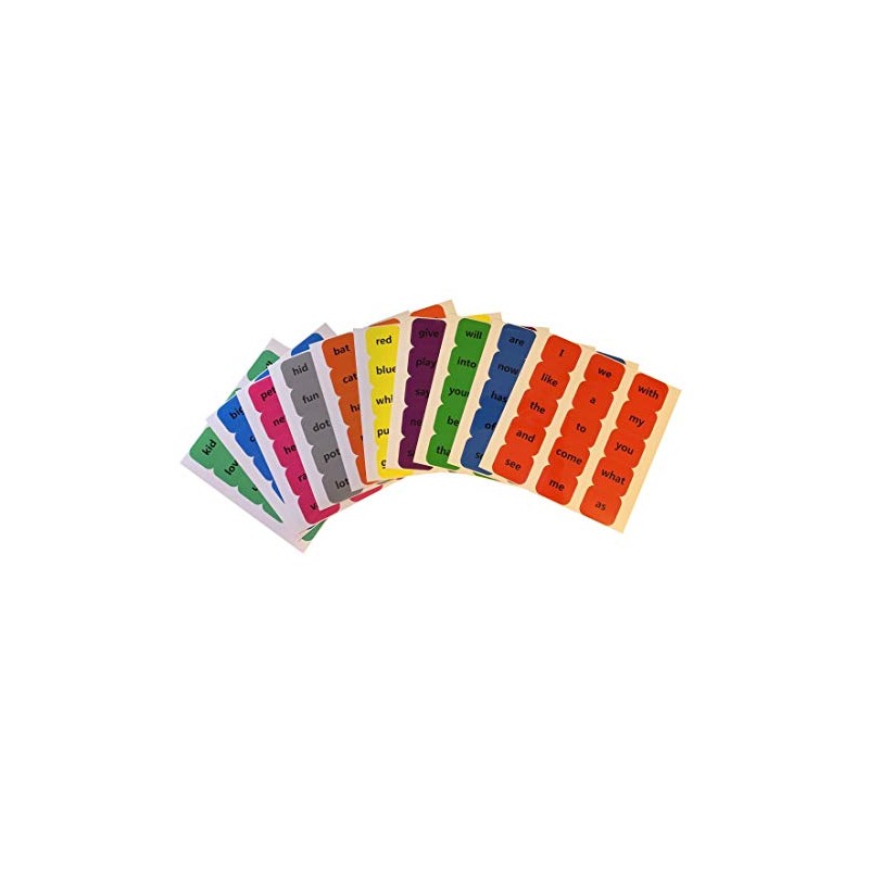 Royalty Essentials Sight Words Stickers Educational Learning Stickers Kindergarten Pre-K