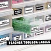 42 Pieces Teacher Toolbox Labels Tool Box Storage Label Classroom