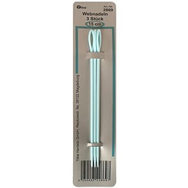 Pack of 3 weaving needles, plastic, length: 15 cm, braiding needles, weaving accessories, weaving needle needles, sl, 2869