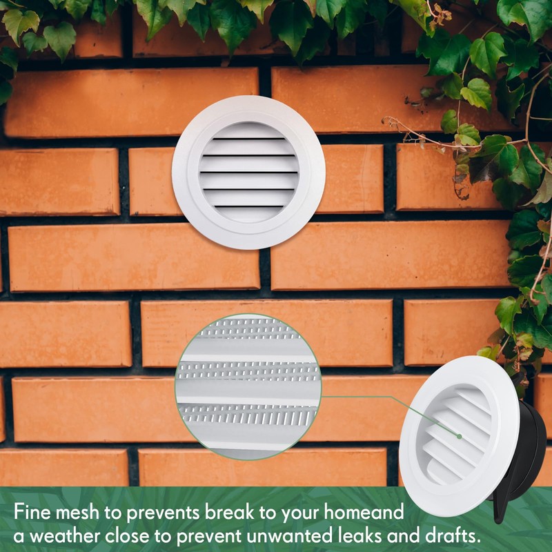 VIHOSE 24 Pcs Soffit Vents 4 Inch Soffit ABS Exterior