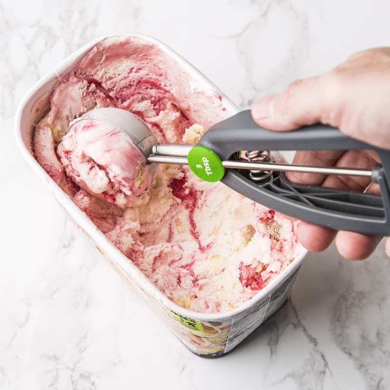 PrepSolutions Quick Release Cookie Scoop – 3 Tbsp., Gray, Stainless