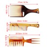 Brrnoo Set of 3 Professional Hairdressing Combs Afro Comb Straight