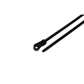 South Main Hardware 888011 8-in Screw Mount, 100-Pack 50-lb, Speciality Cable Tie, Black UV, 100 Piece