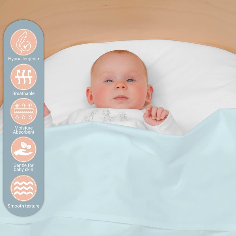 Pizuna Cotton Flat Crib Sheet Baby 70 X 100cm Baby